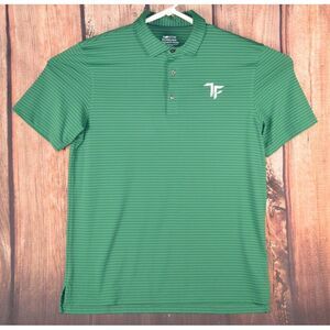 Vineyard Vines Palmero Polo Mens‎ Large Green Striped Golf BRRR OTG